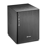Sharkoon CA-M Mini-Tower Aluminium PC-Gehäuse / Cube (Micro-ATX, 2x USB 3.0, 2x USB 2.0) schwar
