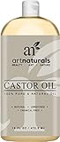 Art Naturals 100% Pure Castor Oil-473 ml - Best Massage Oil & Moisturizer for Hair and Skin