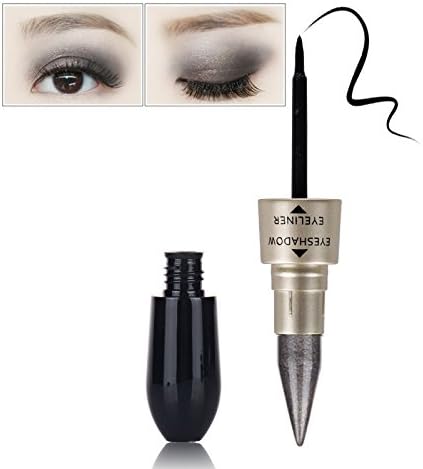 Professional 2 in 1 Eyes Mekeup Kit Waterproof Long Lasting Shimmer Shine Eye Shadow Stick Cosmetic Eyeliner #2