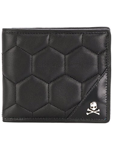 Preisvergleich Produktbild philipp plein, Herren-Geldbörse Schwarz Schwarz