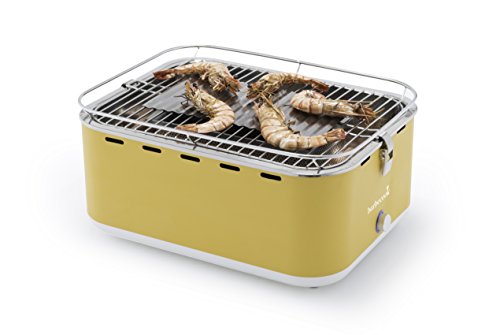 Barbecook rauchfreier Holzkohlegrill / Tischgrill Carlo mit Tragetasche, gelb, 43,5 x 33,5 x 20,5 cm, 2235925000 - 8
