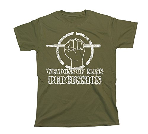 buzz shirts Hommes et Dames Weapons of Mass Percussion T-Shirt Mens Ladies Unisex Fit Drums Bass Music