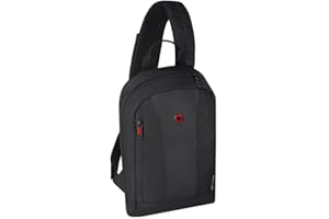 WENGER Monosling Schultertasche mit Tabletfach, 10 Zoll, Verstellbarer Riemen, 6 l, Leicht, Schwarz, 611876