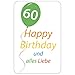 Produktbild Susy Card Glückwunschkarte, Family And Friends, Geburtstag 60, 1 Stück in Folie