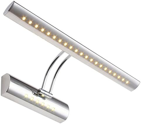 Sanlise Mirror Front LED Lights Picture Cabinet Wall Light Make-up 5050 SMD Wall Front Lighting Lamp Bathroom Modern Stainless Steel Adjustable Angle IP44 with Switch 5W 40cm Warm White