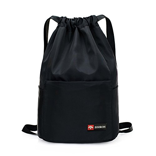 Zooron Waterproof Drawstring Gym Backpack Bag For Men Women Sport Gym Sack Mini Travel Daypack Buy Online In Fiji At Desertcart