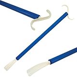 DRESSING STICK AND SHOE HORN - Long handled shoe horn and dressing stick.
