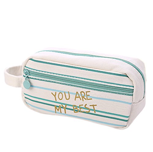 JUNGEN   Caja de L  piz Bolso de la pluma de la capacidad grande bolso del l  piz de lona bolsas de papeler  a Bolso cosm  tico para ni  as