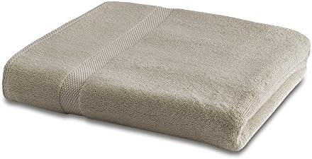 Bamboo Bath Linen - 1 x Luxury Bamboo Bath Towel 600gsm - Assorted Colours (Bath Towel - 130cm x 70cm, Latte - 600gsm)