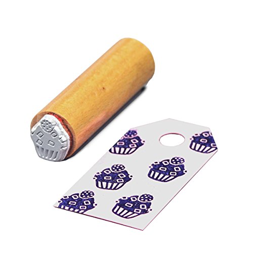 Simplydeko Motivstempel in 15mm | Viele Bastelstempel und Stamps-Motive | Wunderschöne Stempel (Cupcake)