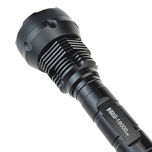 CrazyFire 18000lm LED Taschenlampe,15 Cree XM-L T6 Superhell LED Taschenlampe,Wasserdicht Taktisch 5 Modi Beste Taschenlampe LED Stirnlape mit Sicherheitshammer Unterstützt von 18650 oder 26650 Batterie. - 8