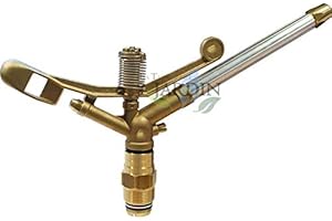 Suinga Canon d'arrosage agricole Britanny 1 1/4". Angle d'arrosage circulaire 360°. Portée 26 à 35 m. Pression de travail 4 à 8 bars.