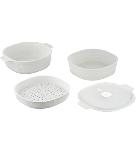 DOITOOL Copertura Per Microonde 22 Cm – Coperchio Paraspruzzi In Plastica Per Alimenti Con Fori Vapore - 3