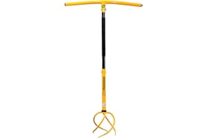 TORNADICA Gartenkralle: Vertikutierer und Unkrautentferner in einem Gerät, Erde einfach umgraben, Gartenwerkzeug, Kultivator mit Stiel, Bodenlockerer, Gartenfräse, Umgraben Gerät, Grubber, Pflug