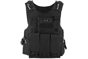 Bon amixyl Jagd Tactical Weste Einstellbare Armee Militärische Angriff Kampf Weste, Airsoft Paintball Angriff Outdoor Dschungel Spiel Schutz Weste