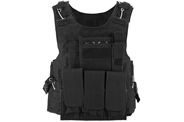 Bon amixyl Gilet Tactique,Militaire Armée Gilet,Molle Airsoft Gilet Pour Police,Chasse À L'extérieur CS Jeu.