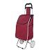 Produktbild STC Einkaufswagen Warenkorb Warenkorb Kleine Pull Carts Faltbare Trolley Car Kleine Trailer Home Bequem (Farbe : Rotwein, größe : B)
