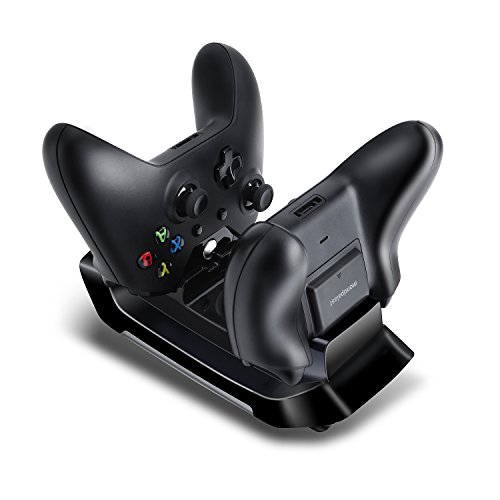 Mondpalast @ Base de carga Doble estación de carga Cargador + 2x 600 mAh Reemplazo de la batería recargable Para Microsoft Xbox One XBOX ONE X-ONE xbox 1 Mando Controller