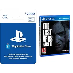 PlayStation (PSN) WALLET TOP- UP INR 2000 (PS5/PS4)&Sony The Last of Us Part II (PS4)