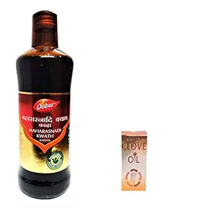 Dabur Maharasnadi Kwath Kadha 450ml with goodmans clove oil 2ml