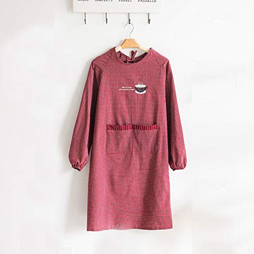 LYDCX Tablier De Cuisine À La Maison Combinaison De Cuisine À Manches Longues Japonaise Taille De Vêtements De Travail Barbecue