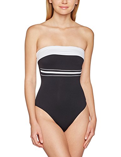 Haute pression D1006 Traje de baño de una Sola Pieza, Negro (Noir/Blanc C01), Tallas De Fabricante: 42 para Mujer