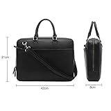 business taschen damen sale Außenmaße: 42 x 32,5 x 8 cm - hinein paßt 15,4 Zoll, Gewicht: 1,18 Kg. Praktisch: Der hochwertige Metall-Reissverschluss ist laufruhig lässt sich einfach öffnen und schliessen.