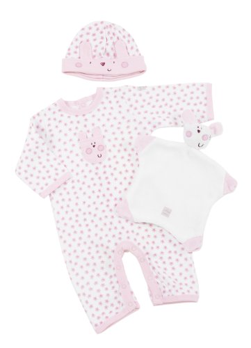Lollipop Lane Rosie Posy Romper, Hat and Toy Set (3 to 6 Months)