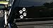 Produktbild SUPERSTICKI Paw Prints 4X White Symbol Vinyl Car Sticker Symbol Silhouette Keypad Track Pad Decal Laptop Skin Ipad MacBook Window Truck Motorcycle, Decal Sticker Vinyl Car Home Truck Window Lapto