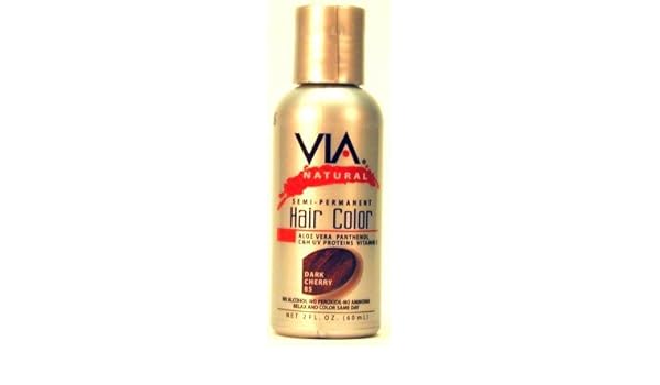 Via Natural Semi Perm 60 Ml Color 85 Dark Cherry Amazon Co Uk
