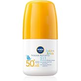 NIVEA Sun Spf 50+ Bebek Ve &Ccedil;ocuk İ&ccedil;in Hassas Koruma G&uuml;neş Koruyucu Roll-On 50Ml,Suya Dayanıklı,Hassas Cilt