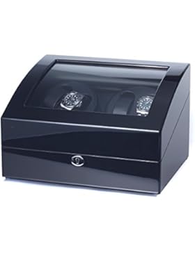 Uhrenbeweger Eleganza 4 Uhren Klavierlack LED