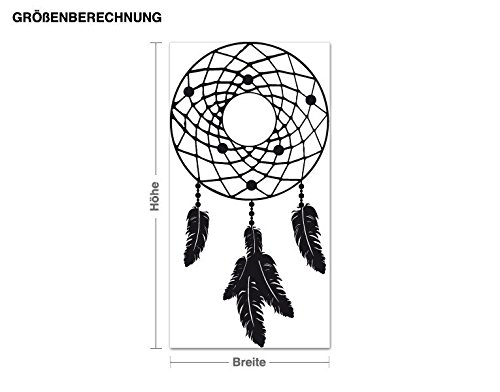 Wandtattoo Traumfänger B x H: 60cm x 115cm Farbe: weiß von Klebefieber® - 2