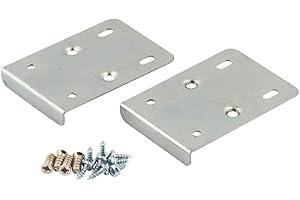 GAS N POW3R Kitchen Cupboard Door Hinge Repair KIT Includes 2 Plates and Fixing Screws - Silver