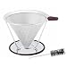 Produktbild Level Great Honeycomb Edelstahl-Kaffeefilter Wiederverwendbare Kaffee-Filter Cone Dripper Trichter mit abnehmbarem Cup Ständer Pinsel