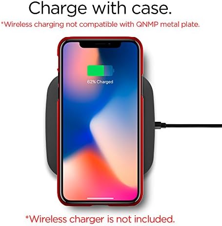 Spigen [Thin Fit] iPhone Xs Case, iPhone X Case Cover Designed for iPhone Xs (2018) iPhone X (2017) - Metallic Red
