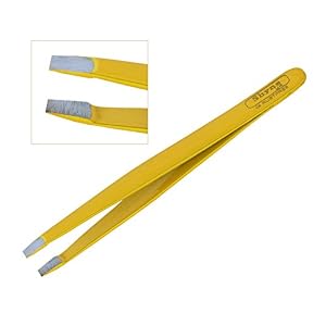 Professional Eyebrow tweezer Straight plucker hair remover Tweezerette (BLACK) - Image 5