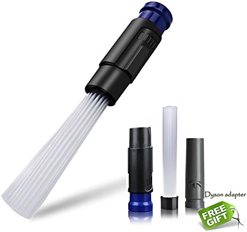 Angeloo Universal Vacuum Cleaner Attachment Cleaning Brush Reaches Nearly Anywhere Dust Hides Vac Attachment (Come with Dyson adapter)