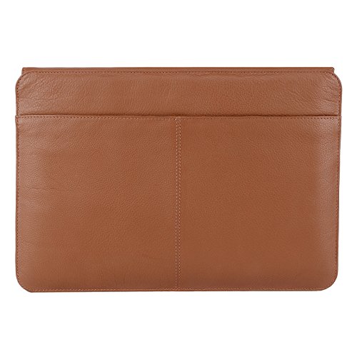 13,3 – 14 Zoll Notebooktasche Laptoptasche Ultrabook Macbook Pro / Air 13 Tasche Hülle Lenovo Acer Samsung Asus Sleeve PU Leder 13.3 Braun - 3