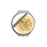 Klassifizierung: Spiegel DIYthinker Chinesisches Gericht Nudel Delicious Food Muster Spiegel Runder bewegliche Handtasche Make-up 2.6 Zoll x 2.4 Zoll x 0.3 Zoll Mehrfarbig