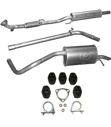 Schalldämpferset Schalldämpfer Set Für Mazda 6 GG GY 2002-2007 - Komplettes Abgassystem 1.8 & 2.0 DI Polmostrow Auspuff