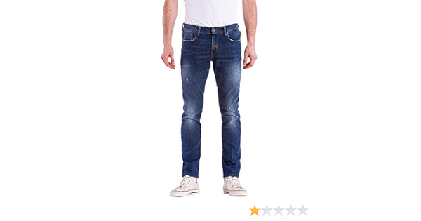 Meltin'Pot - Jeans Misfits D0156-UB327 per Uomo, Modello affusolato,  vestibilità Skinny, Vita Bassa, con Abrasioni : Amazon.it: Moda