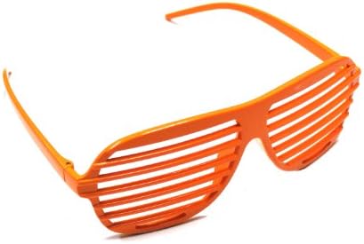 Shutter ShadesGeneric Venetian Blinds Louver Shutter Shape Eye Glasses Sunglass Spectacles(Pack of 1 Pair: Orange)