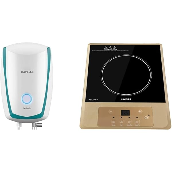 Buy Havells Instanio 3-Litre Instant Geyser (White/Blue) u0026 Havells Insta  Cook RT 1400 watts Induction Cooktop Online at Low Prices in India -  Amazon.in