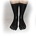 Price comparison product image Latex Gum Shiny Toe Feet Ankle Pair Socks Rubber Foot Fetish Latex Dipped For Erotic Hours, Size: L