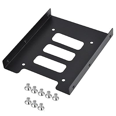 56Tiankoou Fivesix Support de Disque Dur pour PC 2.5" SSD HDD to 3.5" Adaptateur de Montage Metallique Noir