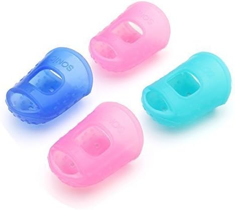 Kglobal 4 In 1 Guitar Fingertip Protectors Silicone Finger Guards For Ukulele