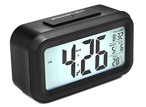 Despertador Digital con Alarma, Arespark Reloj Despertador de 5,3 Pulgadas.