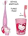 Produktbild 4 tlg. Set: elektronische SCHALL Zahnbürste - " Hello Kitty " - Schallzahnbürste - incl. Zahnputzecher & Zahnbürstenhalter & extra Bürstenkopf / Aufsatz - Kinder & Baby / Batterie betrieben - hochwertige Borsten - Kinderzahnbürste & Babyzahnbürste - Mädchen - zum Hinstellen / Aufstellen - Putztrainer - Zähne putzen - elektrisch Kleinkinder / Katze - Zahnbürsten / Zähneputzen lernen