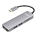 Produktbild USB C Hub, Topoint 5 in 1 Typ C zu HDMI 4K Adapter + 2*USB 3.0 Anschlüsse + SD/ microSD Kartenleser für MacBook/ MacBook Pro 2015/2016/2017, Samsung Galaxy S8,Dell XPS und mehr Type-C Geräte